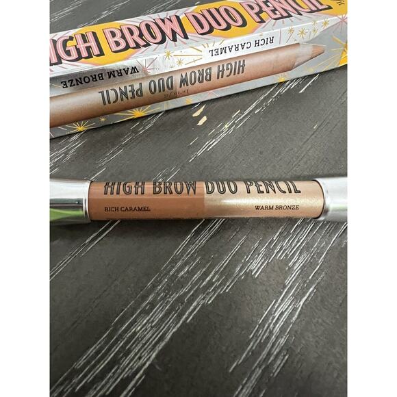 Benefit High Brow Duo Pencil - Rich Caramel/Warm Bronze - New - Picture 2 of 7